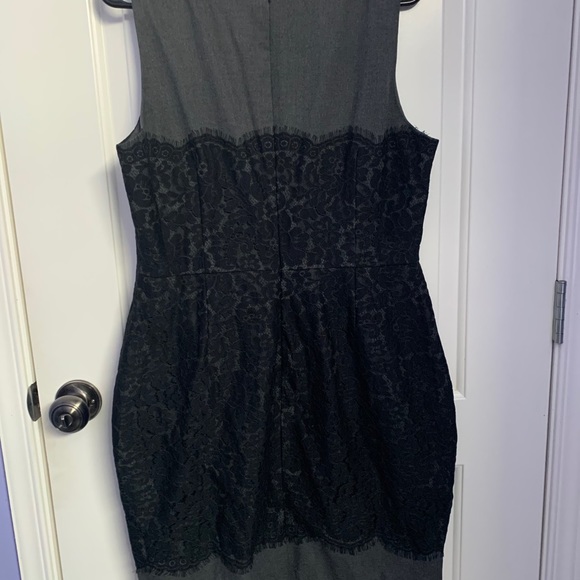 Midi Dress with black lace - Picture 4 of 4